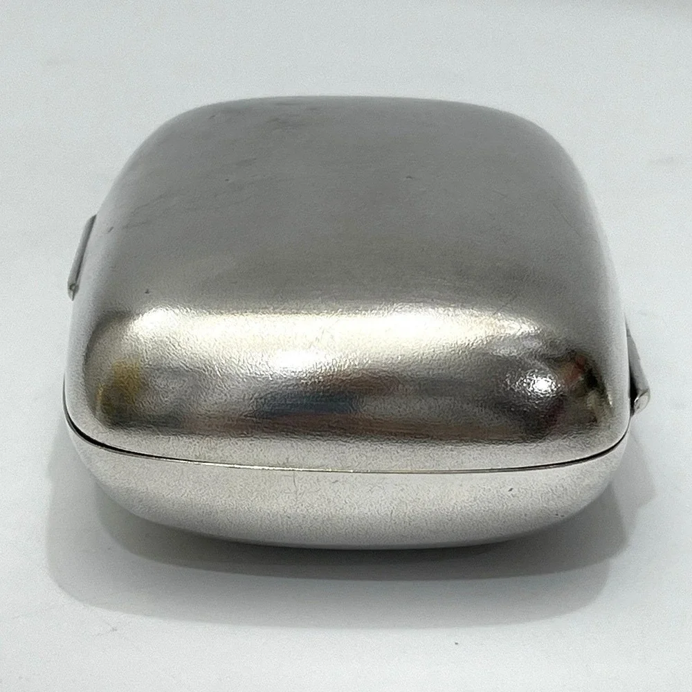 Antique Gorham Silverplate Monogram Travel Soap Box Possibly Late 19th Century